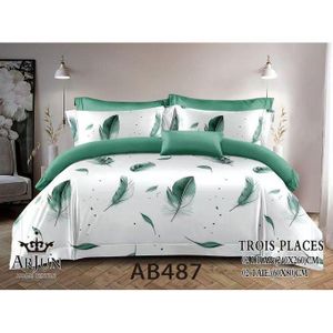 QUALITE ARJUN Lot De 2 Draps + 2 Taies – Design Élégant et Confort Assuré Pour 3 Places