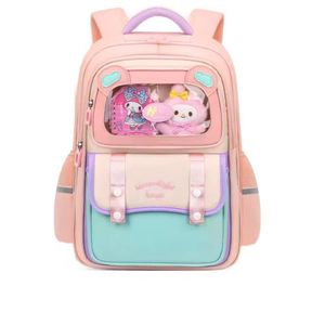 Sac a Dos Ecolier pour les classes de CE et CM Saumon/Vert FILLE
