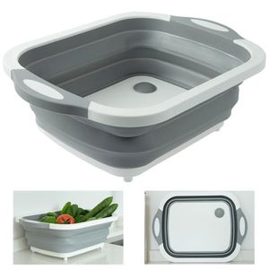 Bassin Pliable Cuisine 3-en-1 Silicone Planche Découpe Légumes