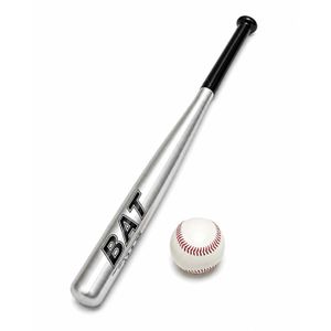 Batte de Baseball avec Balle – Argent 32cm