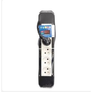 Rallonge Multiprise parafoudre+ Interrupteur 4 trous B/N