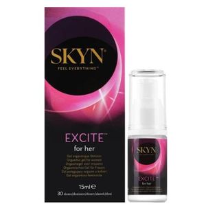 SKYN  Gel Excite pour Elle – 15 ml, 30 applications – Gel améliorant la stimulation pour les femmes, lubrifiant à base d’eau avec L-Arginine, compatible