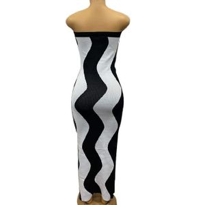 Chic Robe Sexy Noir Blanc