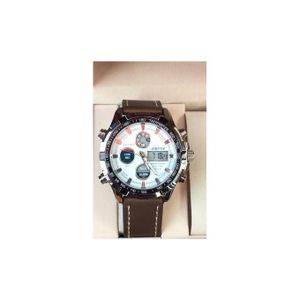 Joefox Montre De Luxe Fond Noir Bracelet En Simili Cuir Pour Homme