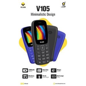 VILLAON  V105 - 1,77"-2 SIM- Camera- - Radio FM sans fil- Lampe Torche Puissante- Batterie 1000 MAH