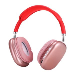 No Band Casque Bluetooth sans fil P9, casque stéréo supra-auriculaire, écouteur de sport Bluetooth, audio haute résolution, casque sans fil, bleu