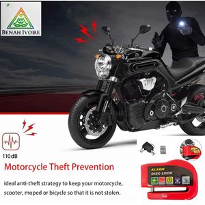 Verrouillage des freins, Bloque Disque Alarme Antivol de Moto