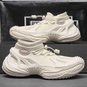Chaussures de sport décontractées et confortables pour hommes, extérieures et blanches