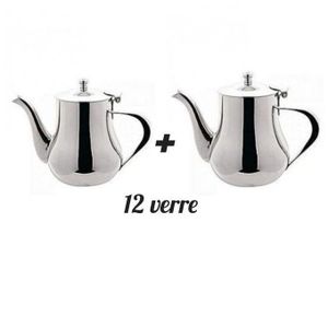 2 Théière + 12 Verre De Thé BV