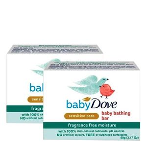 Dove Lot De 2 Savon Baby Bar Sensitive Care Fragrance 90G