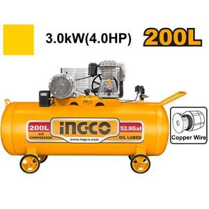 Ingco COMPRESSEUR A AIR 200L/3.0kW 220-240V~50Hz  AC402001