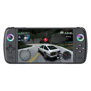M27 Console de jeu portable rétro, écran IPS de 7", 64 Go intégré avec 30 000 jeux, système Linux, plus de 30 émulateurs, mini arcade de poche portable (noir 64 Go)