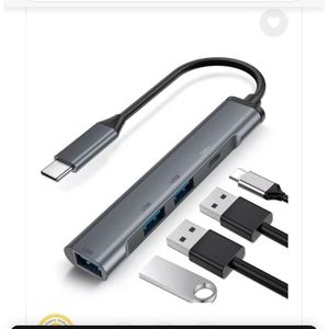 Adaptateur USB-C 4-en-1 de charge OTG multi-séparateur 4 ports USB 