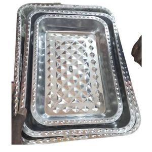 Lot De 03 Plateaux Creuses   -argent