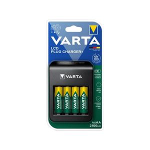 VARTA Chargeur LCD + 4 PILES AA INCLUSES
