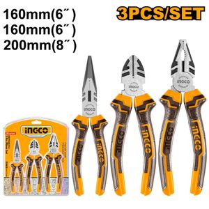 Ingco JEU DE 3 PINCES 8"6"6"  HKPS08318