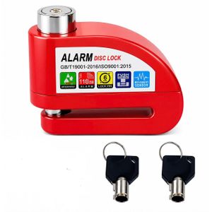 Antivol de Disque avec Alarme 110 dB pour Moto et Scooter