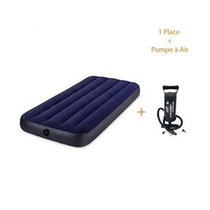 Matelas Gonflable - 1 Places + 1 Pompe Offerte