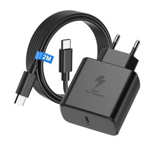 Chargeur Ultra Rapide 45W Universel Type-C (Pour Samsung, Infinix, Techno, Xiaomi) + Câble 2M Inclus