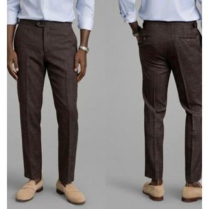Pantalon Slim Homme Elégant-Marron