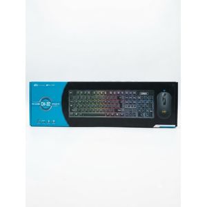 Ensemble Clavier et Souris Sans Fil CH-32 2.4 GHz – Clavier Multimédia AZERTY – Souris Optique Ergonomique – Connexion USB Plug & Play – Longue Portée