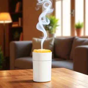 Diffuseur De Senteur Electrique 220ml Blanc - Une Ambiance Feu de Bois Instantanée