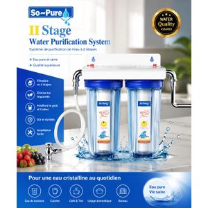 Système de filtration d’eau à 2 étapes