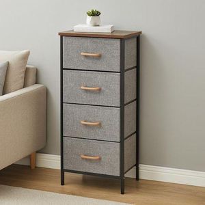 Commode à 4 Tiroirs en Tissu