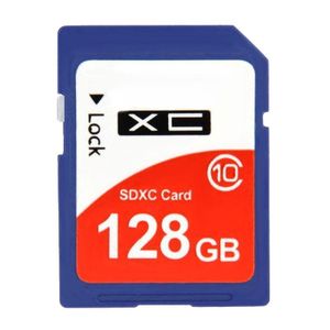 Carte mémoire SDHC haute vitesse classe 10 de 128 Go pour appareil photo