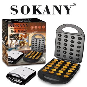 Sokany Gaufrier à Noix Électrique HY-711 - 24 Emplacements - Boîtier Cool Touch