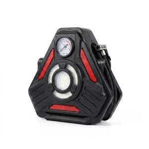 Compresseur d’Air Portable Voiture CQB-V6 – Gonfleur Électrique avec Manomètre & Lampe LED