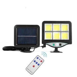 Projecteurs solaires à LED étanches pour l'extérieur avec capteur de mouvement Corps de lampe en ABS pour décorations de jardin