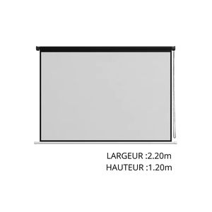 Écran de projection enroulable mural (type store) 100pouces
