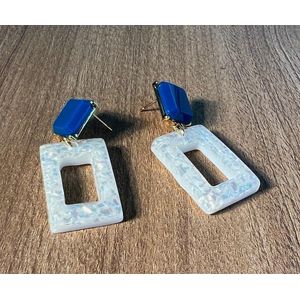 Boucles D'oreilles Pendantes pour Femmes Boucles D'oreilles Pendantes Résine Acrylique Boucles D'oreilles Créoles Géométriques Légères
