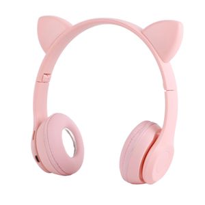 Casque audio sans fil avec lumière LED, stéréo HiFi, Bluetooth pour enfants