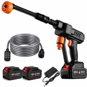 Pistolet A Eau Lavage De Voiture Portable(Haute Pression)-Avec 2 Batteries