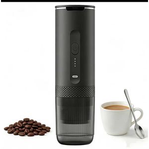 Expresso Machine à café portable 2 en 1 pour la randonnée Fonction chauffage sans fil Mini machine à café pour le camping et l'extérieur