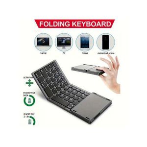 B033 Mini Clavier Bluetooth Sans Fil Pliable, Adapté à Windows, Android, IOS