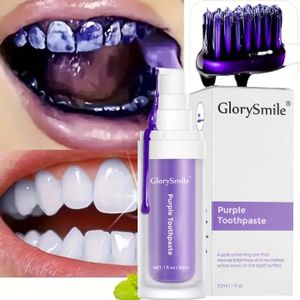Glade GlorySmile Purple Toothpaste – Dentifrice Violet Correcteur de Couleur, Sourire Blanc Instantané 30ml