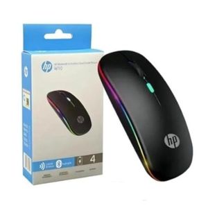 Hp Souris W10 lumineux rechargable Bluetooth 2.4ghz plat 