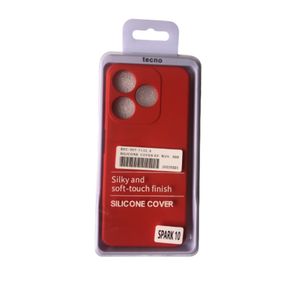 Tecno Coque En Silicone Tecno Spark 10/10C + 1 Antichoc - Rouge