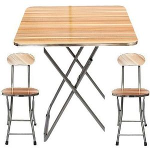 Table Pliante + 2 Chaises