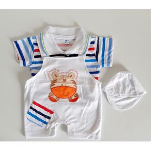 Vêtements bébé garçon 0- 3 mois - Du blanc et du bleu