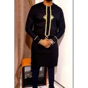 Ensemble Tunique ou démembré  Homme Manches longue noir or