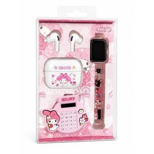 Kit Accessoires My Melody – Écouteurs Sans Fil, Montre, Calculatrice et Bracelet