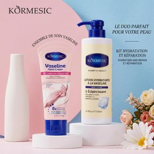 KORMESIC Vaseline Lotion Hydratante  500ml + Crème Mains Nourrissante