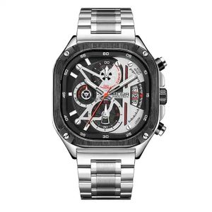 Megir Montre Homme De Luxe à Quartz En Acier Inoxydable- Idéal Pour Le Business, Nouvelle collection M2217