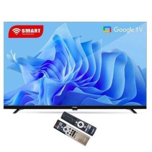 SMART TECHNOLOGY Google TV 43" Mini LED/ FHD - Android 14 + Support Mural Offert (STT-4380K)- Wifi, Bluetooth - Apps (Netfl, YouTube, Prime Vidéo)- 2 télécommandes 