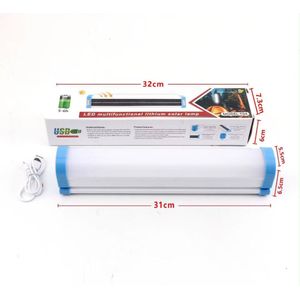 Lampe LED Rechargeable Solaire T04 – Éclairage Multifonctionnel à Batterie Lithium de 32 cm