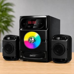 Original Super Power Haut-parleur Multimédia - OP-202 Bluetooth - FM-USB-carte Mémoire - Noir Garantie 12 Mois